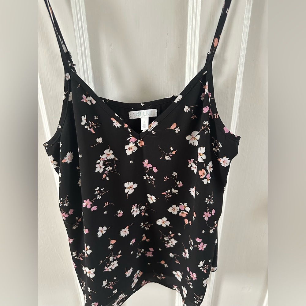 Abound Black Floral Camisole